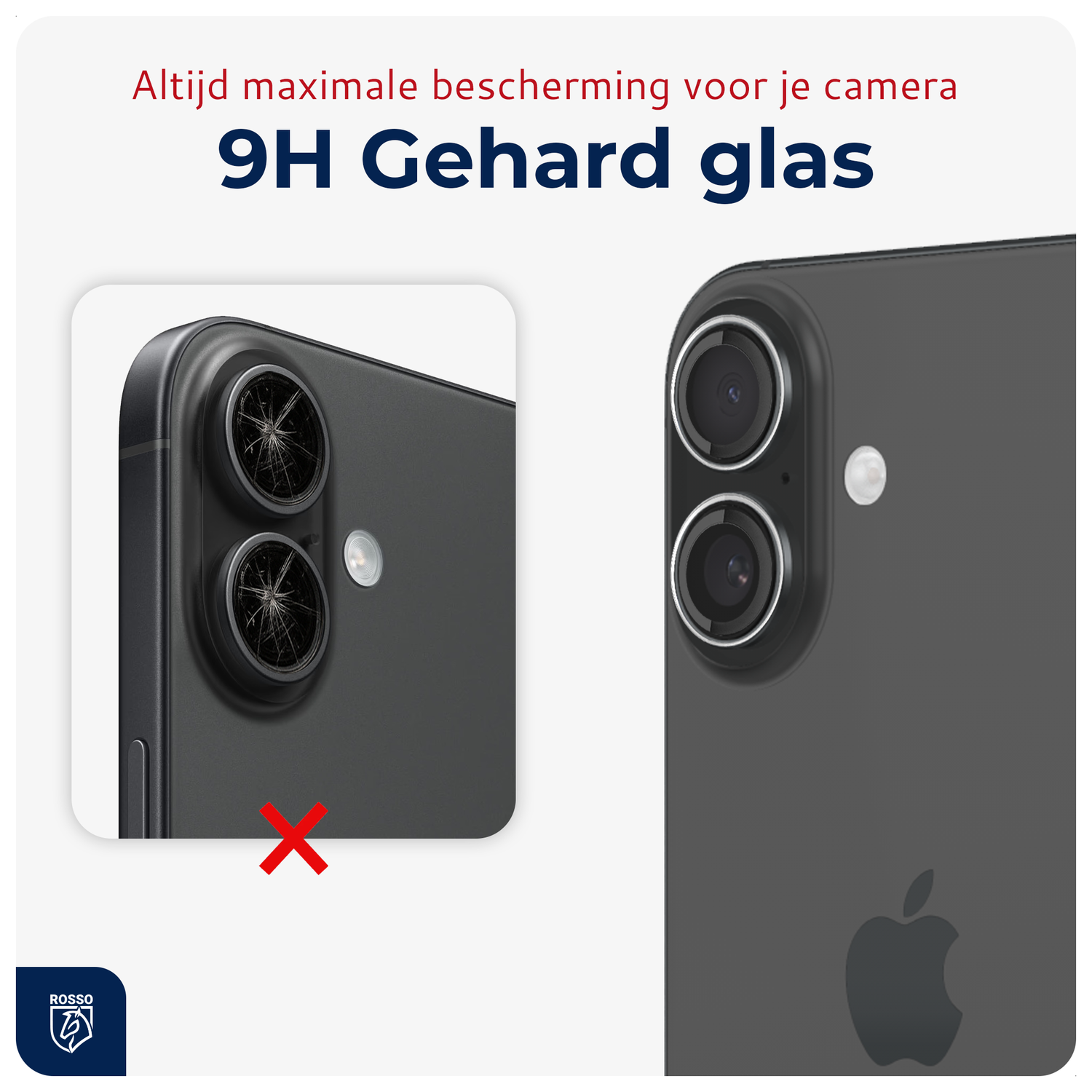 Rosso Apple iPhone 17 Camera Frame Protector Transparant afbeelding 3
