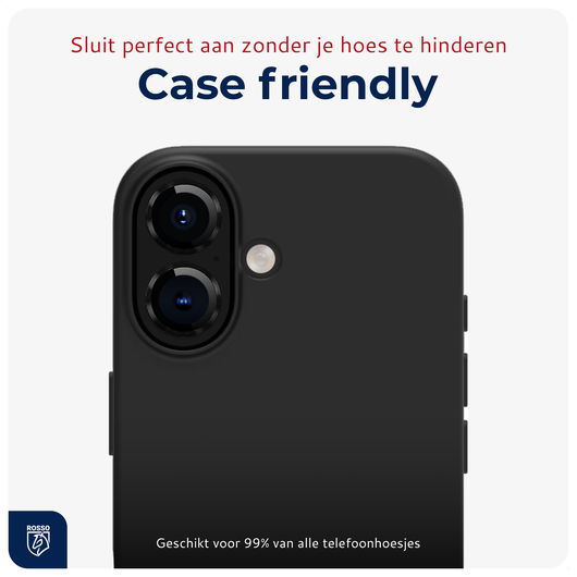 Rosso Apple iPhone 17 Camera Frame Protector Zwart afbeelding 6