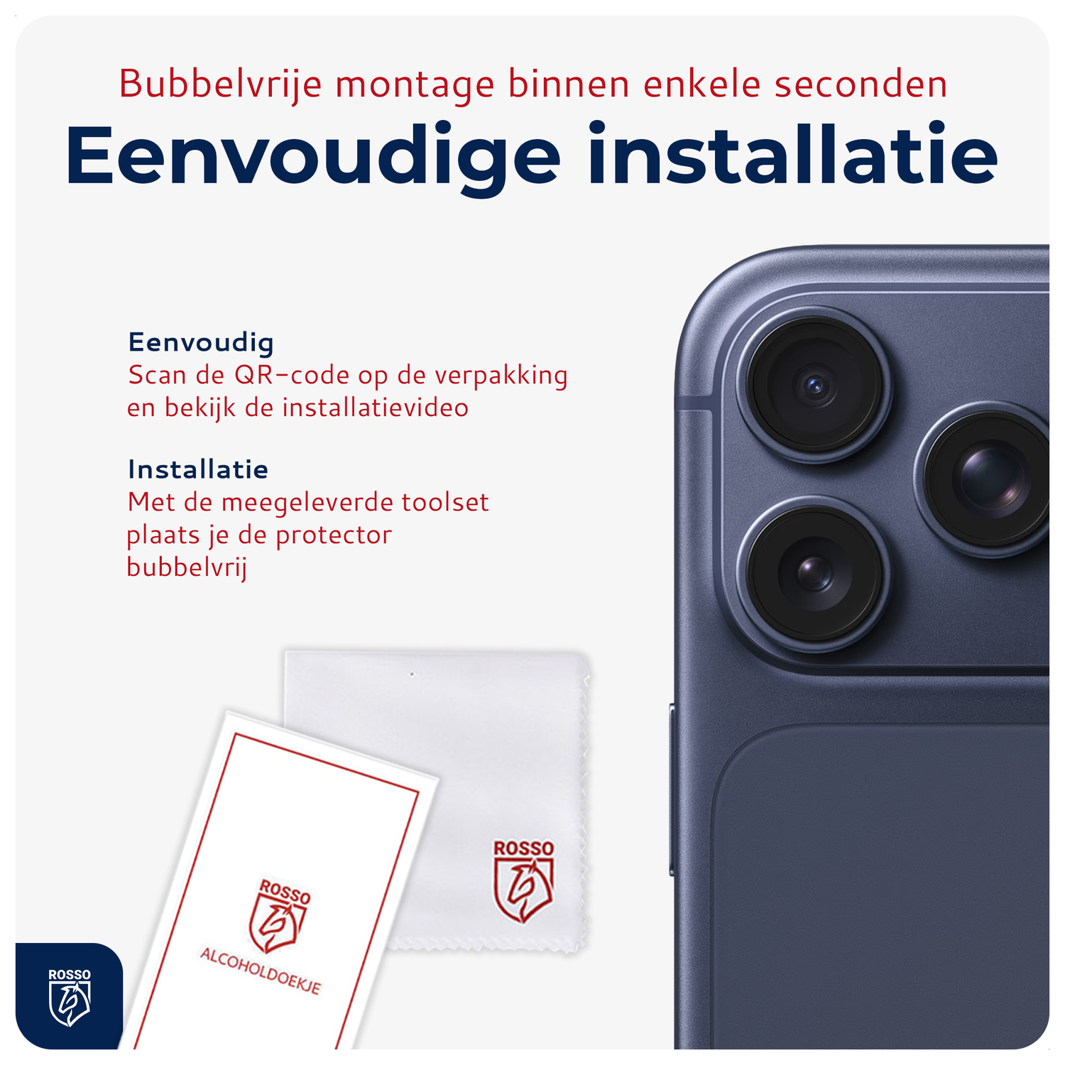 Rosso Apple iPhone 17 Pro Camera Lens Protector Zwart afbeelding 5