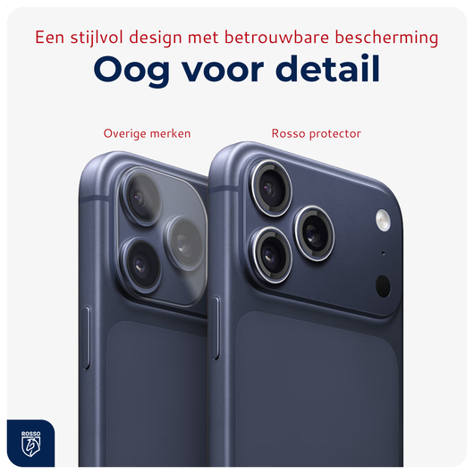 Rosso Apple iPhone 17 Pro / 17 Pro Max Camera Frame Protector Transparant afbeelding 8