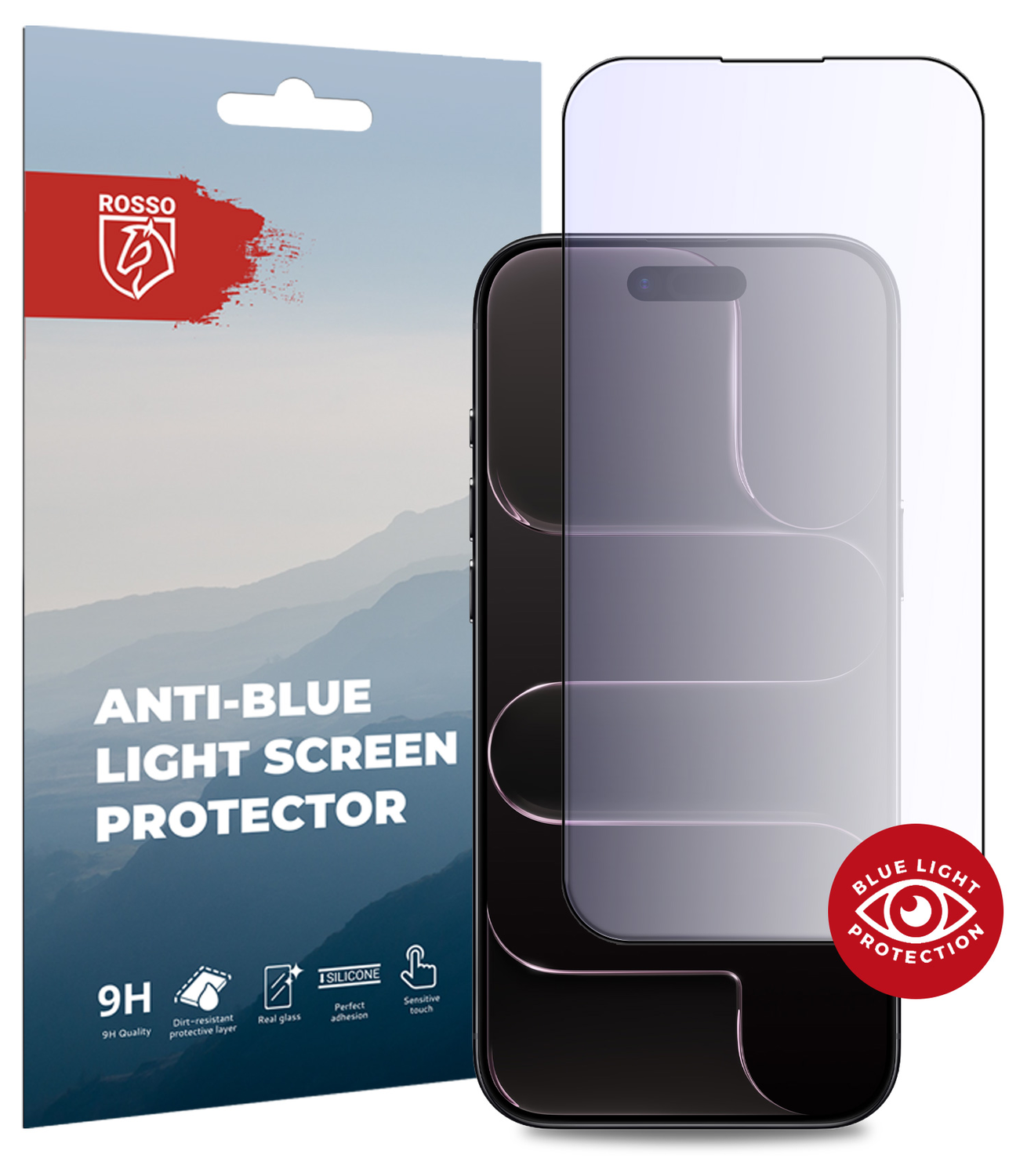 Rosso iPhone Air Tempered Glass Screen Protector Anti-Blue Light afbeelding 1