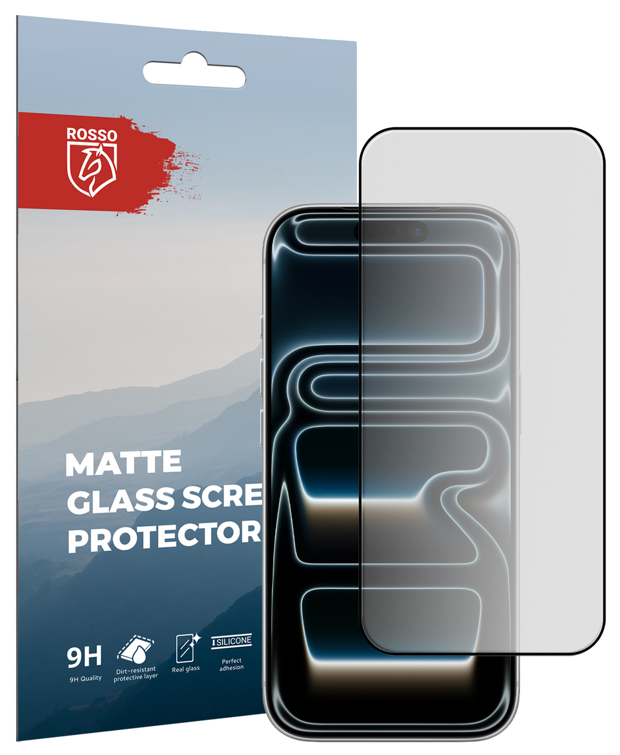 Rosso Apple iPhone Air Tempered Glass Screen Protector Matte afbeelding 1