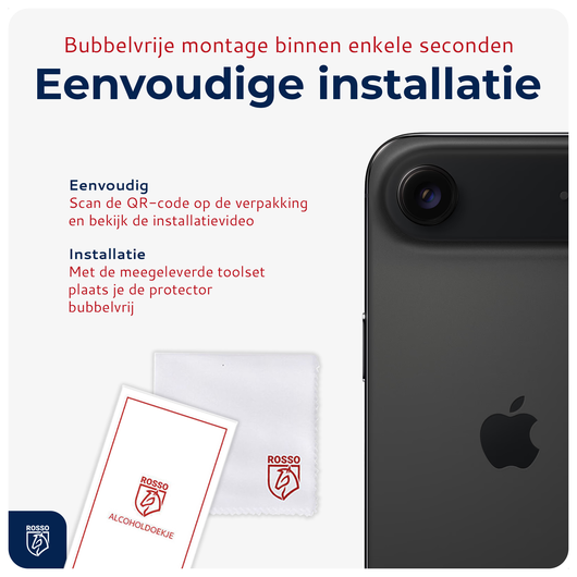 Rosso Apple iPhone Air Camera Lens Protector Zwart afbeelding 4