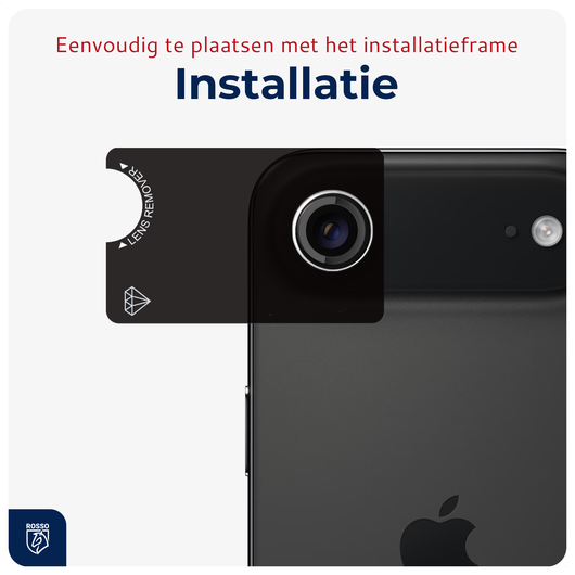 Rosso Apple iPhone Air Camera Frame Protector Transparant afbeelding 3