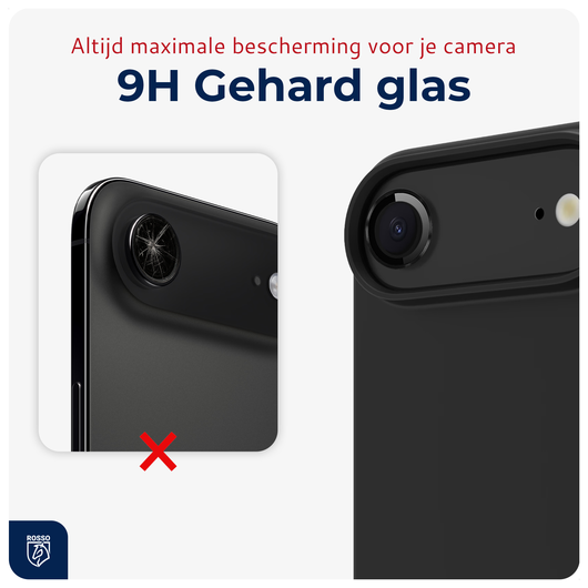 Rosso Apple iPhone Air Camera Frame Protector Zwart afbeelding 7
