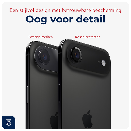 Rosso Apple iPhone Air Camera Frame Protector Zwart afbeelding 8