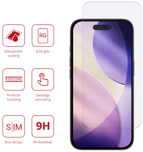 Rosso Apple iPhone 17 Pro Max 9H Tempered Glass Screen Protector afbeelding 2
