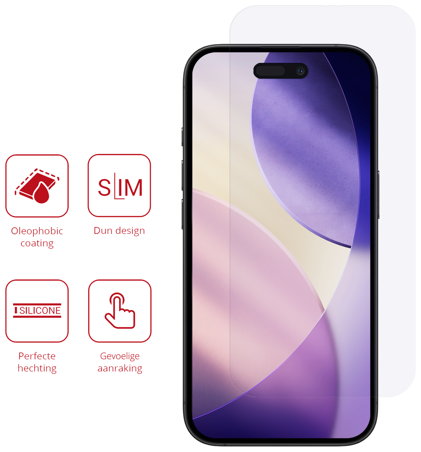 Rosso Apple iPhone 17 Pro Max Screen Protector Case Friendly Folie Duo Pack afbeelding 2