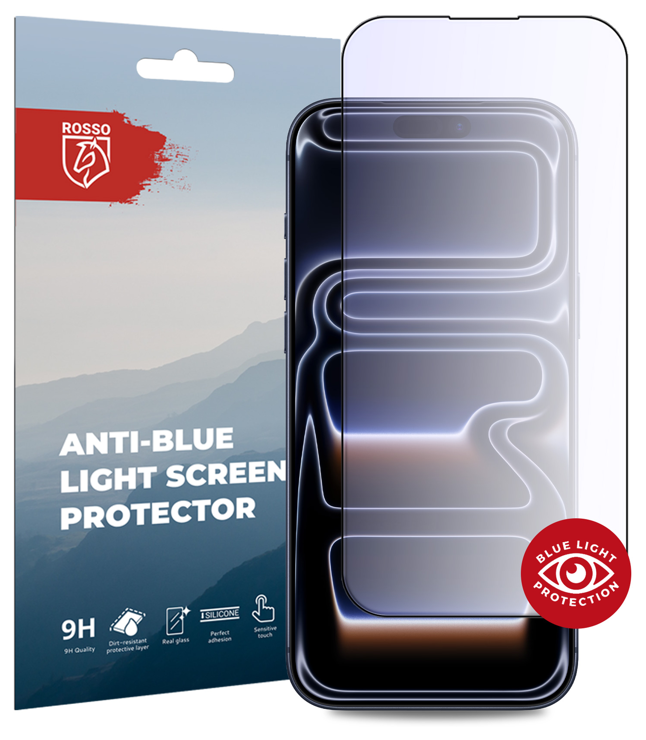Rosso iPhone 17 Pro Max Tempered Glass Screen Protector Anti-Blue Light afbeelding 1