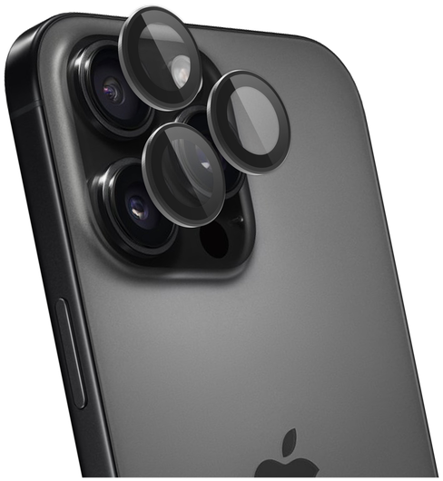 Rosso Apple iPhone 16 Pro / 16 Pro Max Camera Frame Protector Zwart afbeelding 10