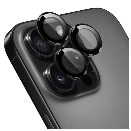 Rosso Apple iPhone 16 Pro / 16 Pro Max Camera Frame Protector Zwart afbeelding 1