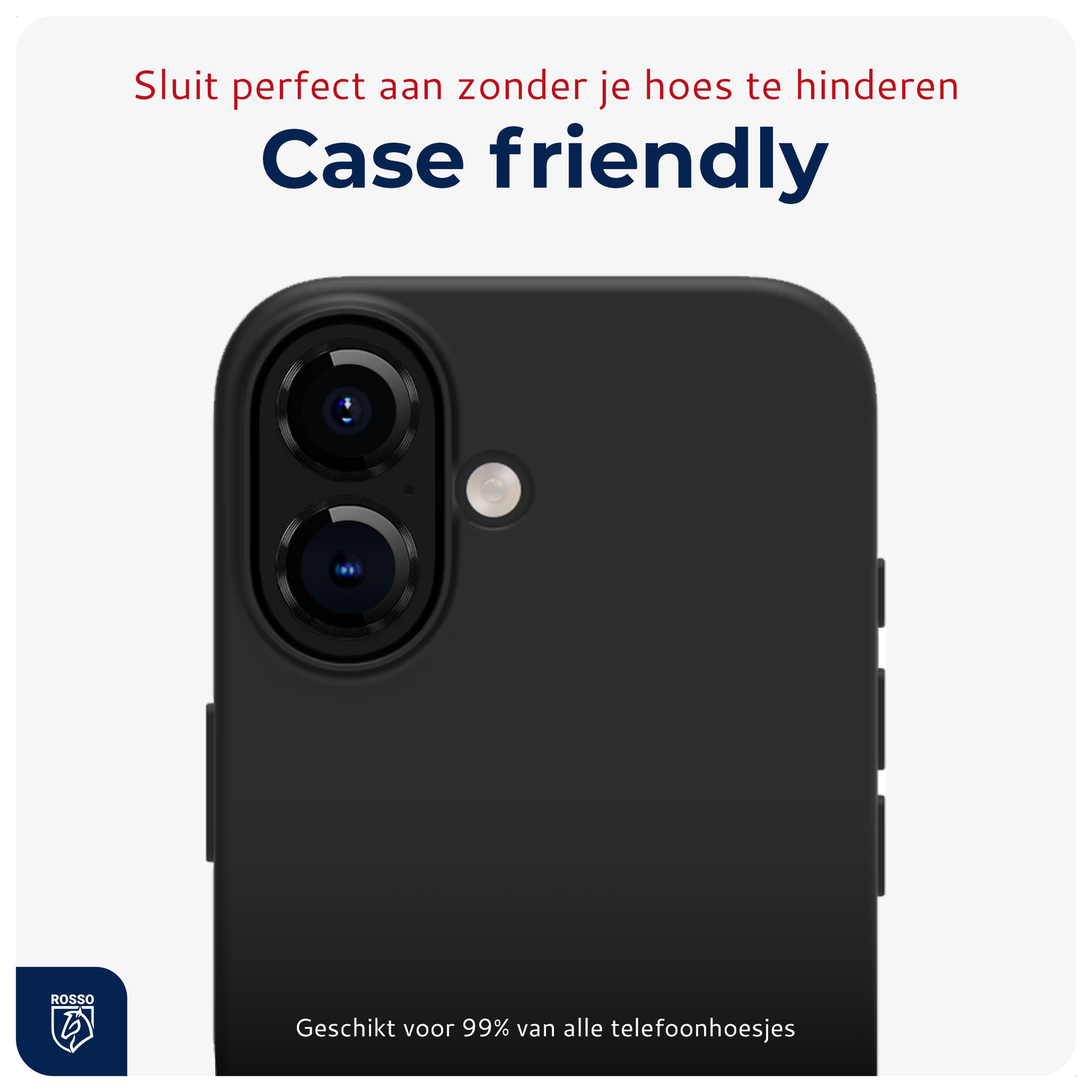 Rosso Apple iPhone 16 / 16 Plus Camera Frame Protector Zwart afbeelding 6
