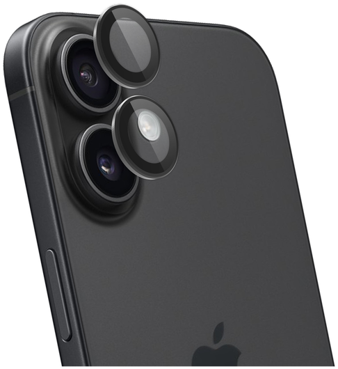 Rosso Apple iPhone 16 / 16 Plus Camera Frame Protector Zwart afbeelding 2