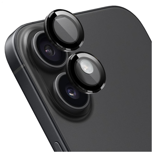 Rosso Apple iPhone 16 / 16 Plus Camera Frame Protector Zwart afbeelding 1