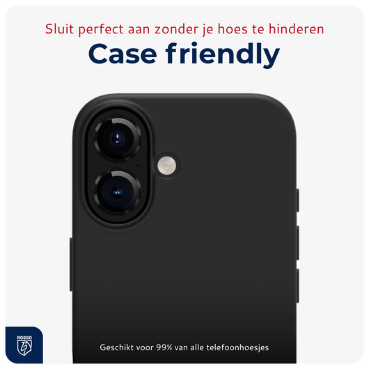 Rosso Apple iPhone 16 / 16 Plus Camera Frame Protector Zwart afbeelding 6