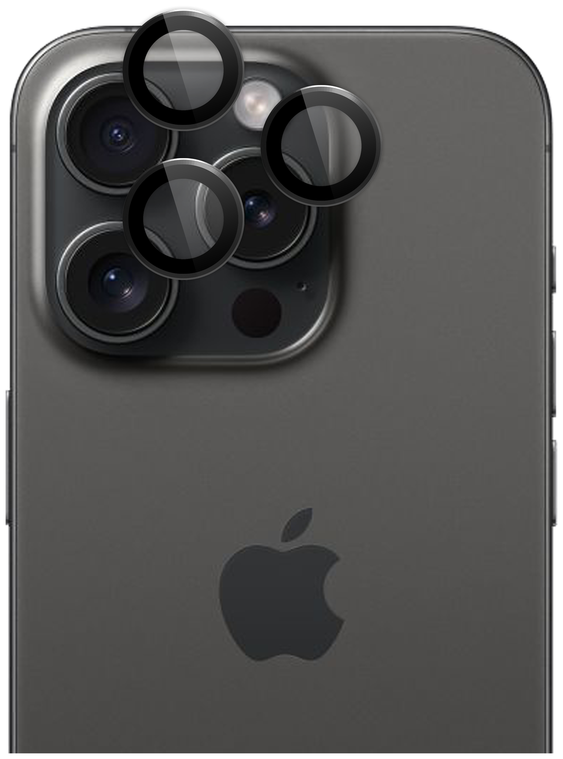Rosso Apple iPhone 15 Pro / 15 Pro Max Camera Frame Protector Zwart afbeelding 9