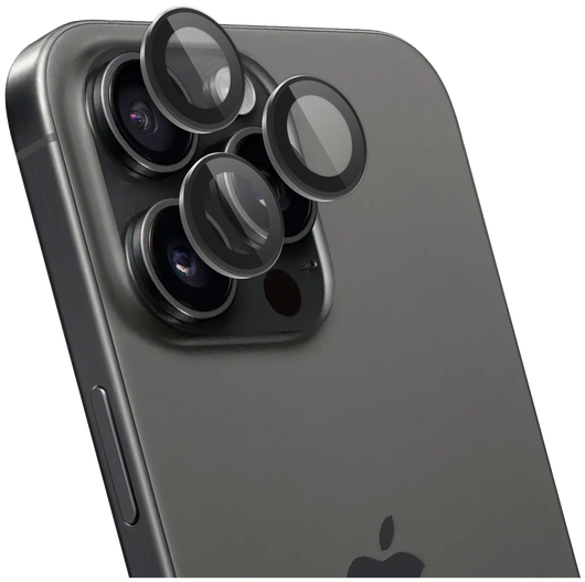 Rosso Apple iPhone 15 Pro / 15 Pro Max Camera Frame Protector Zwart afbeelding 10