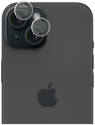 Rosso Apple iPhone 15 / 15 Plus Camera Frame Protector Transparant afbeelding 1