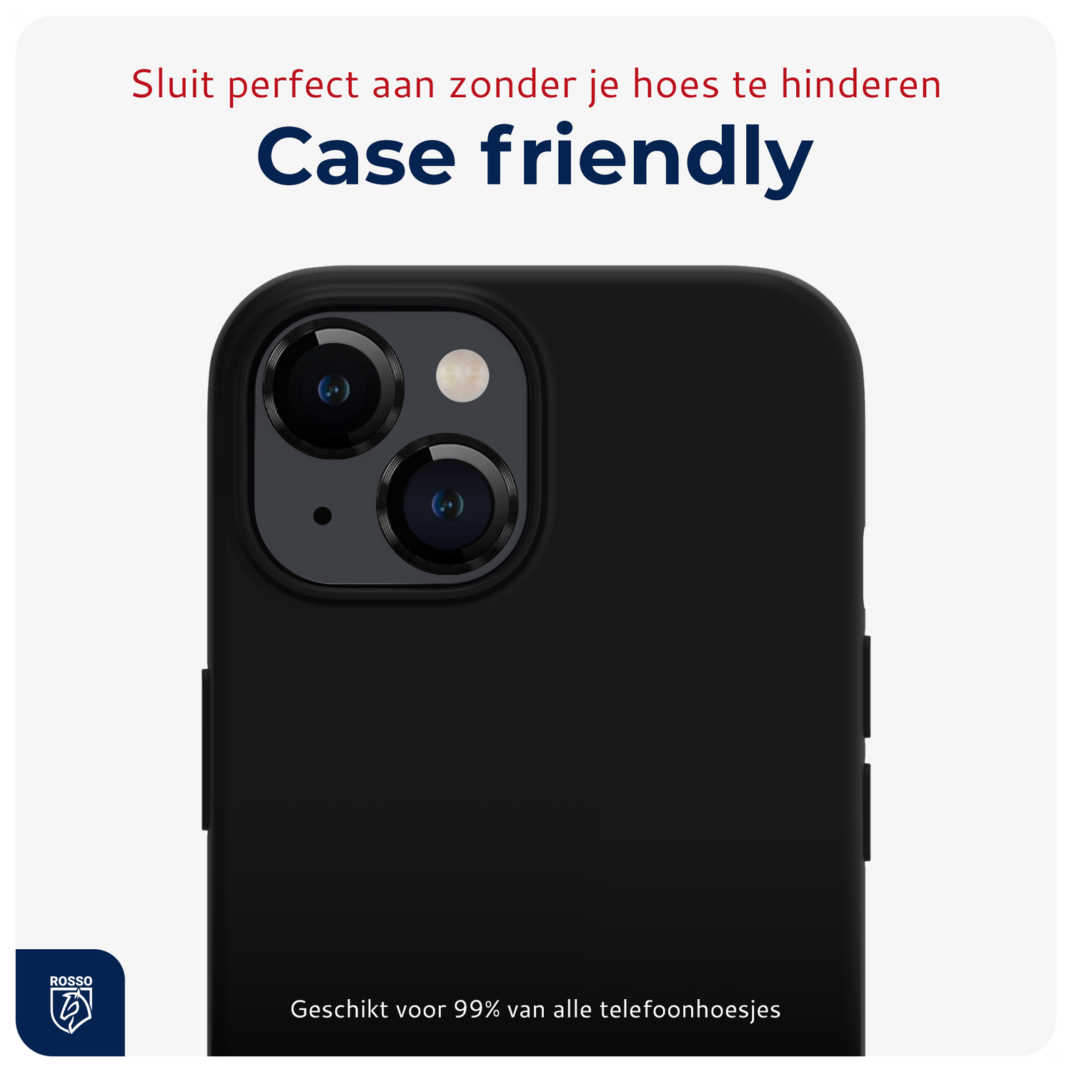 Rosso Apple iPhone 15 / 15 Plus Camera Frame Protector Zwart afbeelding 6