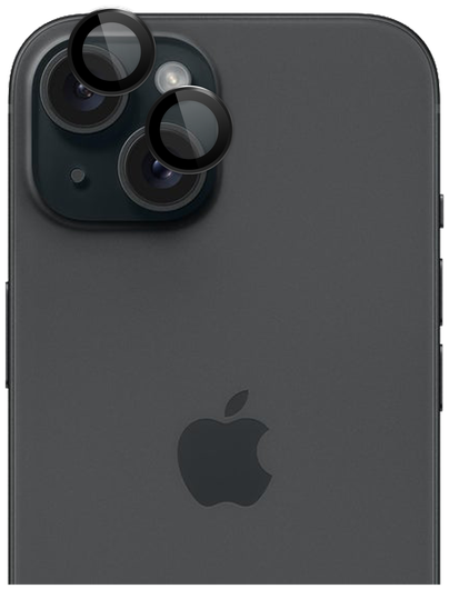 Rosso Apple iPhone 15 / 15 Plus Camera Frame Protector Zwart afbeelding 1