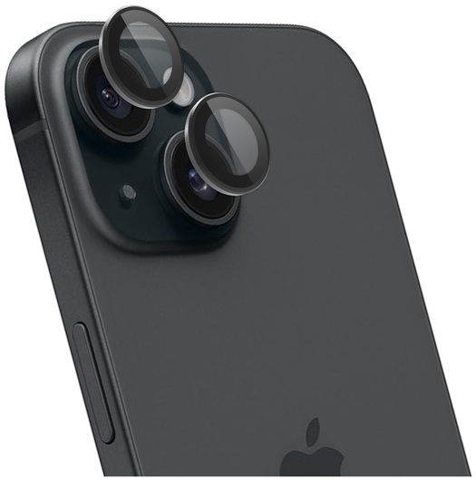 Rosso Apple iPhone 15 / 15 Plus Camera Frame Protector Zwart afbeelding 2