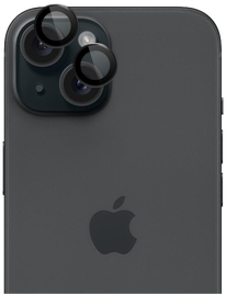 Rosso Apple iPhone 15 / 15 Plus Camera Frame Protector Zwart
