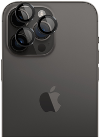 Rosso Apple iPhone 14 Pro / 14 Pro Max Camera Frame Protector Zwart