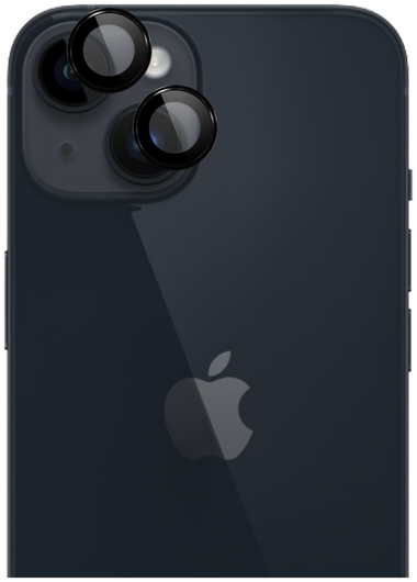 Rosso Apple iPhone 14 / 14 Plus Camera Frame Protector Zwart afbeelding 1
