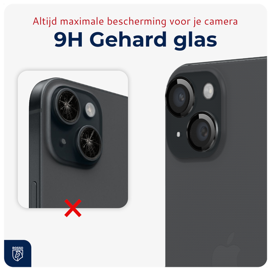 Rosso Apple iPhone 14 / 14 Plus Camera Frame Protector Zwart afbeelding 4