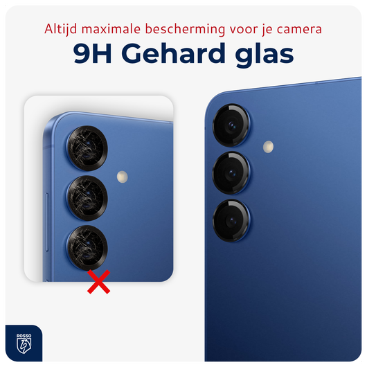 Rosso Samsung Galaxy S25 Camera Frame Protector Zwart afbeelding 4