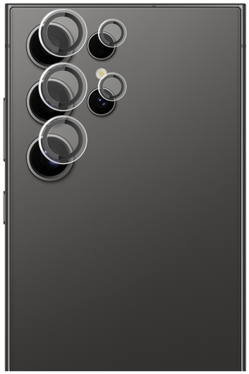 Rosso Samsung Galaxy S24 Ultra Camera Frame Protector Transparant afbeelding 9
