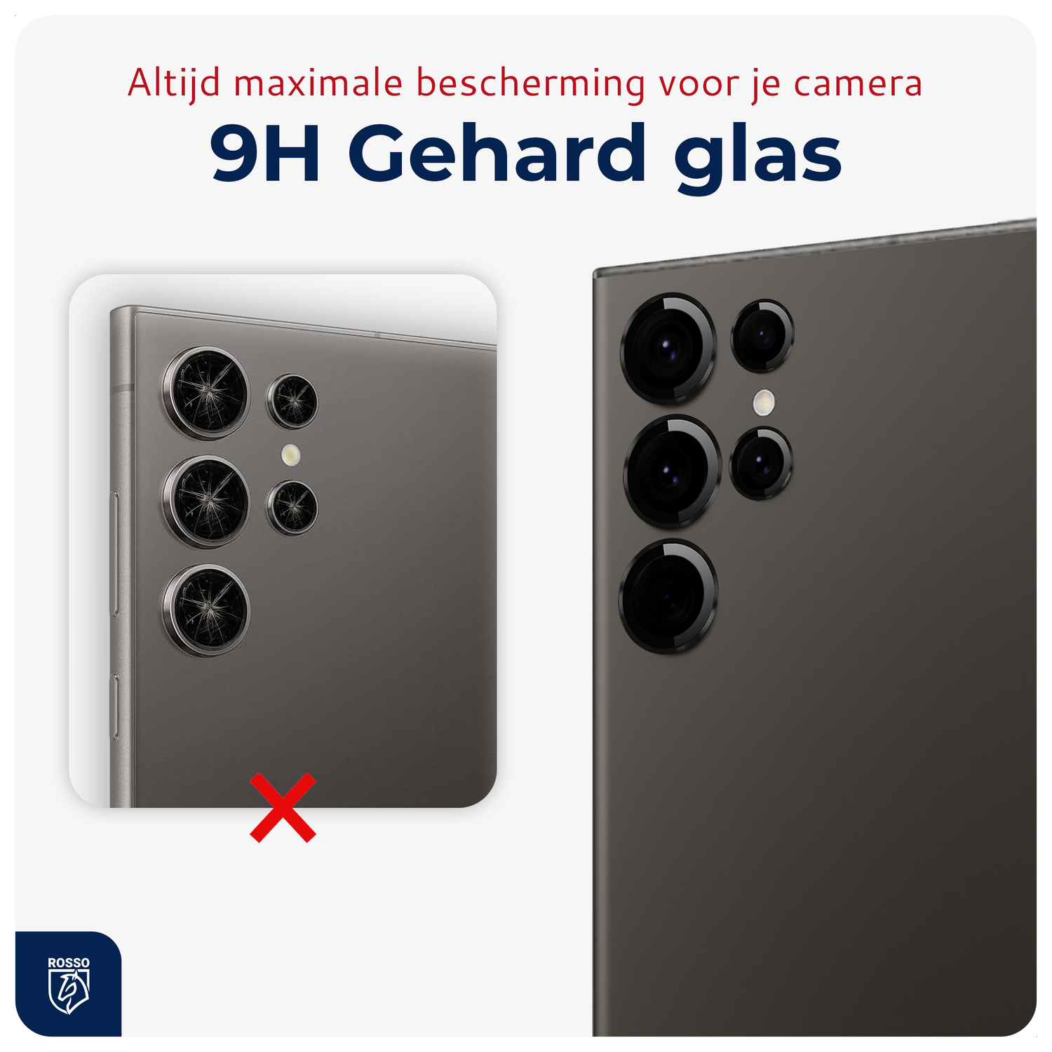 Rosso Samsung Galaxy S24 Ultra Camera Frame Protector Zwart afbeelding 4
