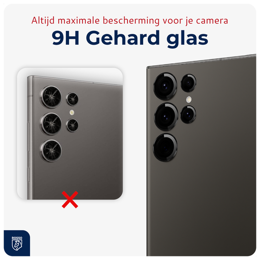 Rosso Samsung Galaxy S24 Ultra Camera Frame Protector Zwart afbeelding 4