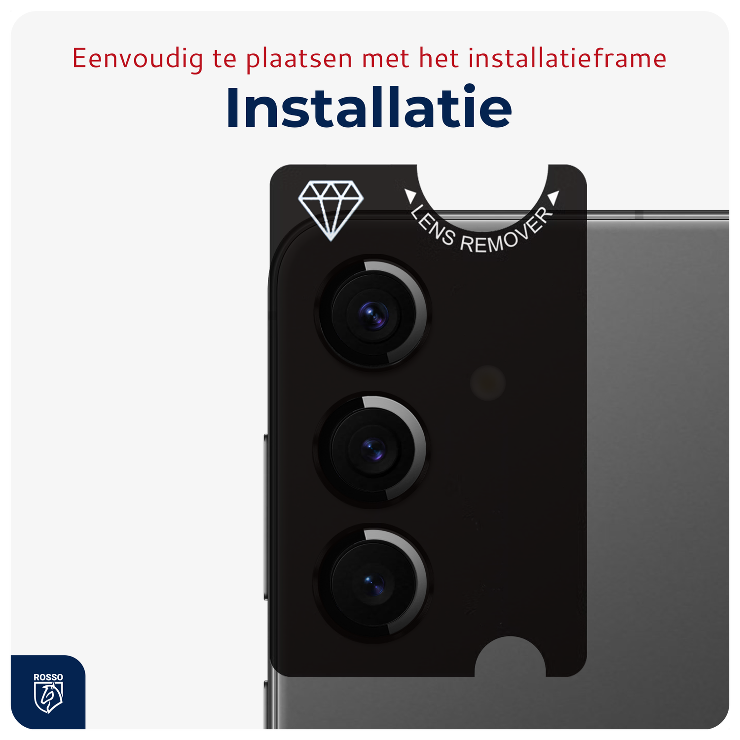 Rosso Samsung Galaxy S24 Plus Camera Frame Protector Zwart afbeelding 5