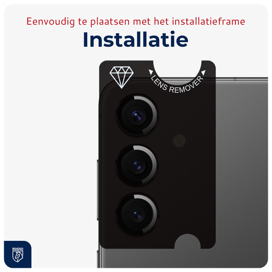 Rosso Samsung Galaxy S24 Plus Camera Frame Protector Zwart afbeelding 5