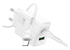 Hoco 30W PD GaN USB-A+C Snellader met USB-C naar Lightning Kabel 1M Wit