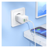 Hoco 30W Snellader Power Delivery + USB-C naar Lightning Kabel 1M Wit afbeelding 3