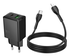 Hoco 30W Snellader Power Delivery + USB-C naar Lightning Kabel 1M Zwart afbeelding 4