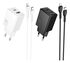 Hoco 30W Snellader Power Delivery + USB-C naar Lightning Kabel 1M Zwart afbeelding 5