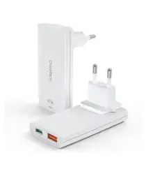 Choetech Power Delivery Oplader USB-C / USB Fast Charge 67W Wit afbeelding