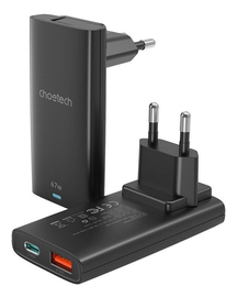 Choetech Power Delivery Oplader USB-C / USB Fast Charge 67W Zwart