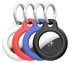 Dux Ducis Apple AirTag Sleutelhanger Hoesje Zwart/Wit/Blauw/Rood (4-Pack) afbeelding 1