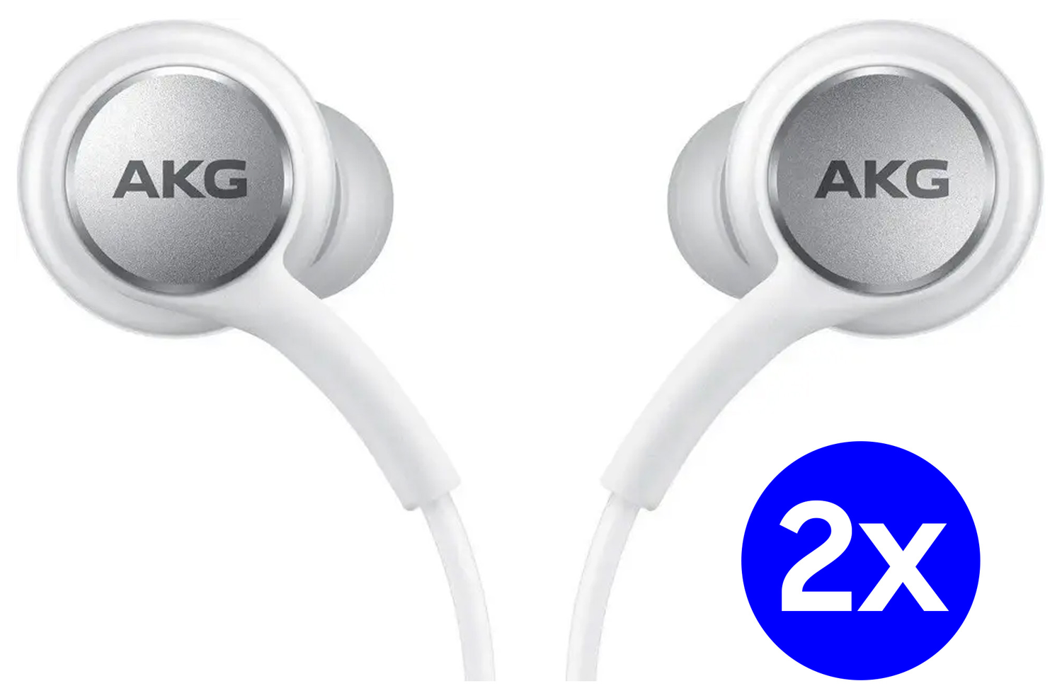 Duo Pack Originele Samsung AKG Headset Oordopjes met USB-C Plug Wit afbeelding 1