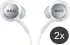 Duo Pack Originele Samsung AKG Headset Oordopjes met USB-C Plug Wit