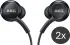 Duo Pack Originele Samsung AKG Headset Oordopjes met USB-C Plug Zwart afbeelding 1