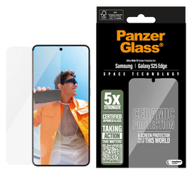 PanzerGlass Ceramic Ultra-Wide Fit Samsung Galaxy S25 Edge Screen Protector