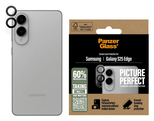 PanzerGlass PicturePerfect Samsung Galaxy S25 Edge Camera Protector Glas afbeelding 1