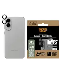 PanzerGlass Hoops Rings Samsung Galaxy S25 Edge Camera Lens Protector Glas Zwart afbeelding