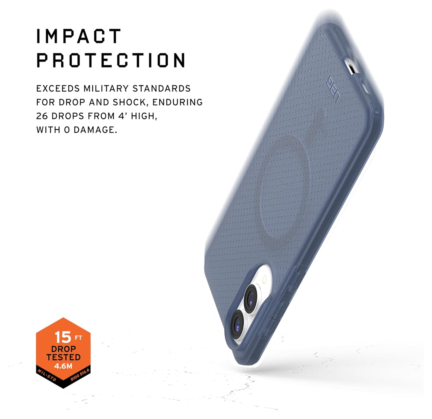 UAG Dot Qi2 Samsung Galaxy S25 Edge Hoesje MagSafe Back Cover Blauw afbeelding 5