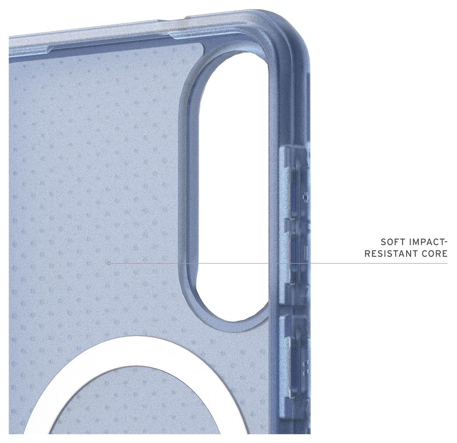 UAG Dot Qi2 Samsung Galaxy S25 Edge Hoesje MagSafe Back Cover Blauw afbeelding 7